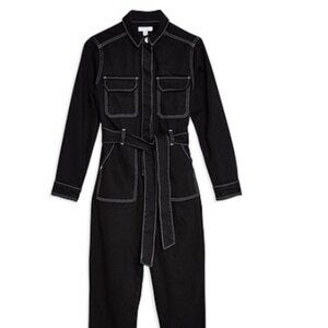 Black Denim Boiler Suit